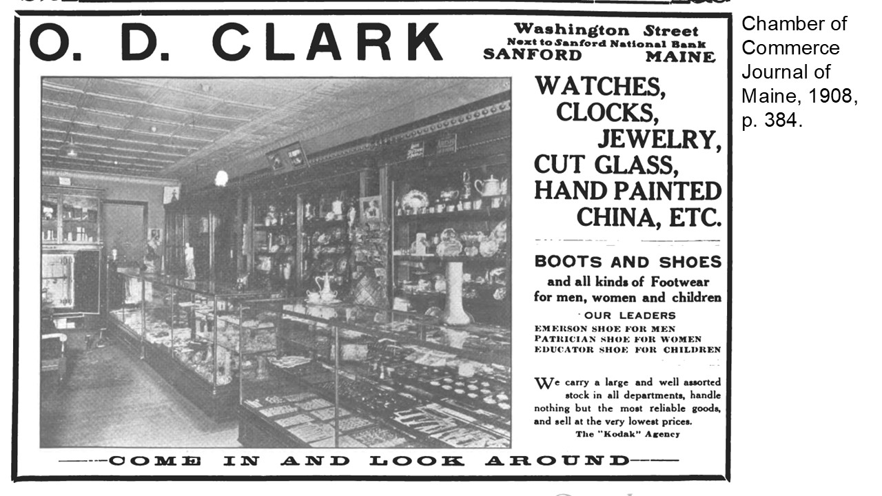O. D. Clark - come in and look around! - 1908