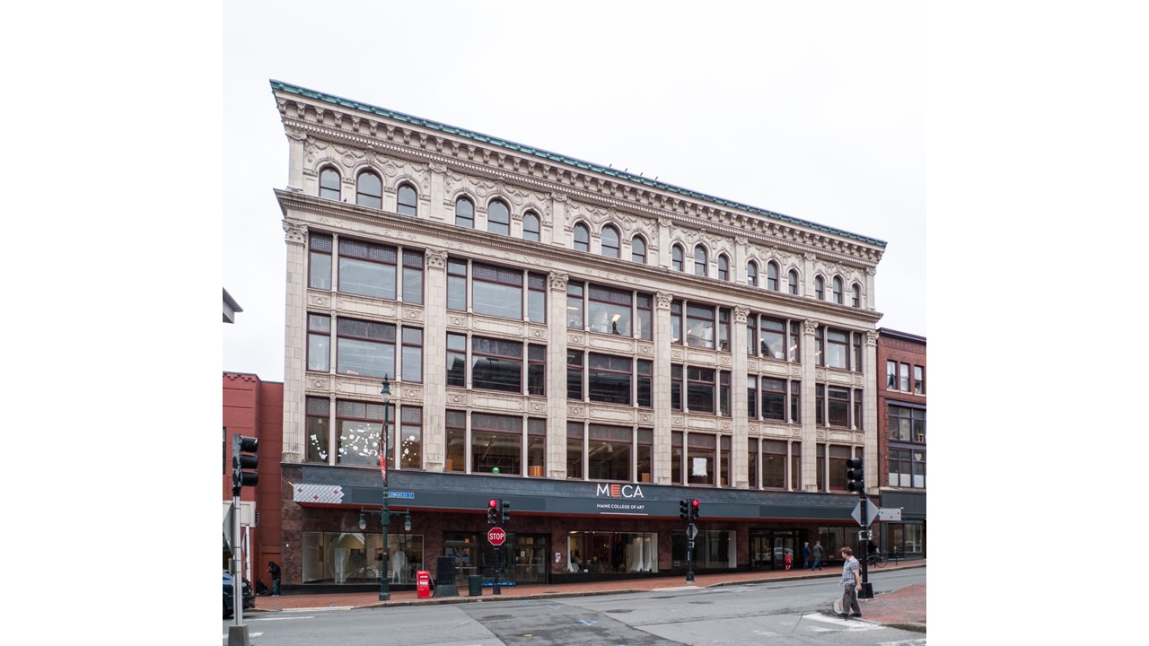Porteous, Mitchell and Braun Co. decorated for Christmas circa 1912