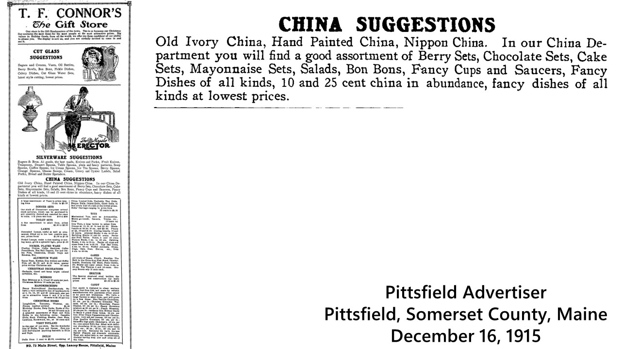 T.F. Cory The Gift Store China Suggestions